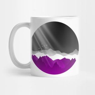 Asexual Sunrise Mountains Landscape Mug